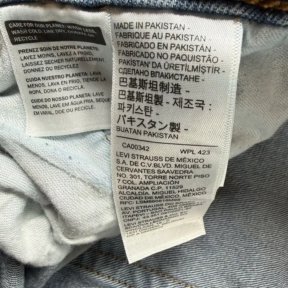 Levi's Men's 511 Slim Fit Medium Wash Blue Denim Size 36x32